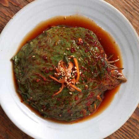 [그린이] 양념 깻잎무침 4kg [ 양념깻잎 업소용 대용량 ]