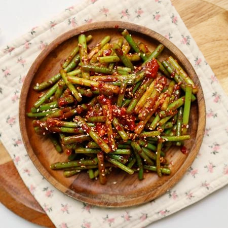 [그린이] 양념 마늘쫑무침 4kg [ 마늘쫑 업소용 대용량 ]