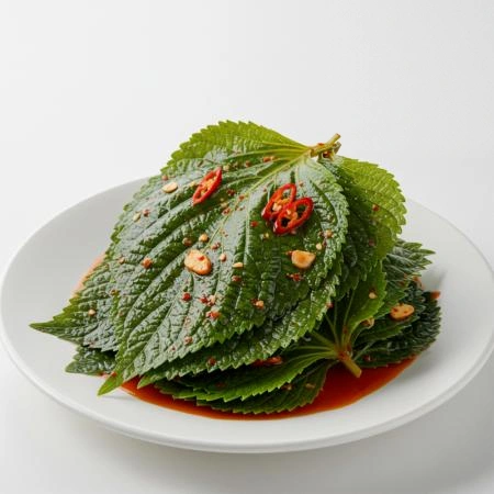 [그린이] 생양념깻잎 4kg 아이스박스포장 [ 생 업소용 대용량 깻잎무침 ]