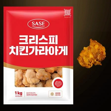 [10개] 사세 크리스피치킨가라게 1kg 냉동 순살 안주 사이드용