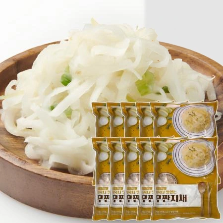 [반찬단지] 무짠지채 1kg x 10팩 [ 대용량 업소용 무짠지 ]