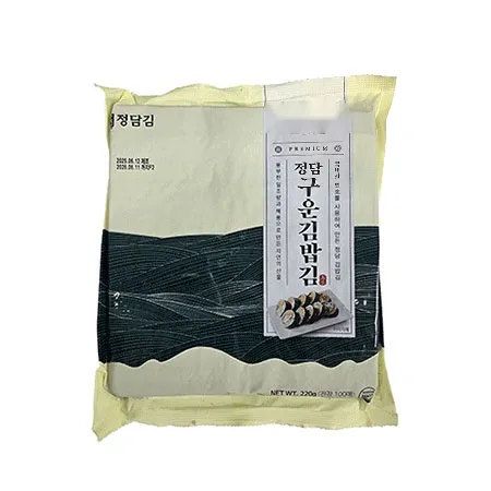 정담 구운 김밥김 (100매 220g/EA) 대용량 업소용