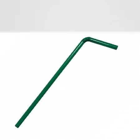 벌크포장 자바라빨대 그린 7*25cm