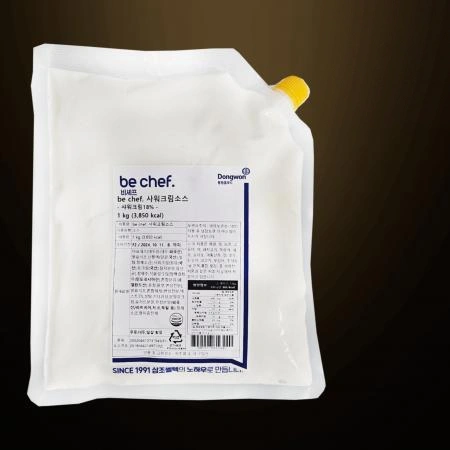 [5개/무료배송] 비셰프 샤워크림 사워크림소스 1kg 냉장 타코나쵸멕시칸푸드