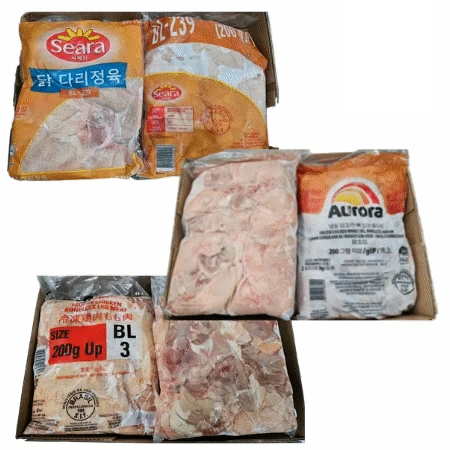 브라질닭다리살,12kg(2kg*6봉)냉동,통덩어리 ★브랜드 랜덤출고!!!