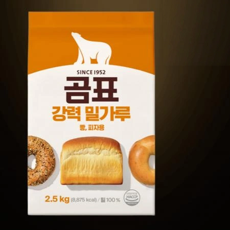 [6개/무료배송] 곰표 강력다목적용 밀가루 2.5kg 빵 피자용