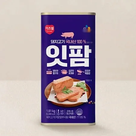 CJ 이츠웰 잇팜 햄캔 (1.81Kg/EA) 캔햄 업소용 리챔 런천미트