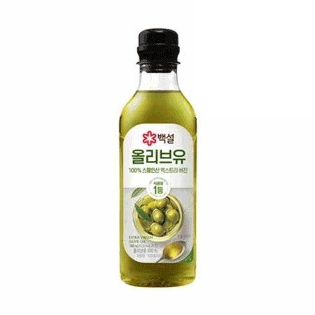 백설 올리브유(500ml_압착 457g/EA)