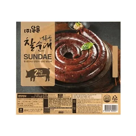 달솔 너른골찰순대(통 2Kg/EA)