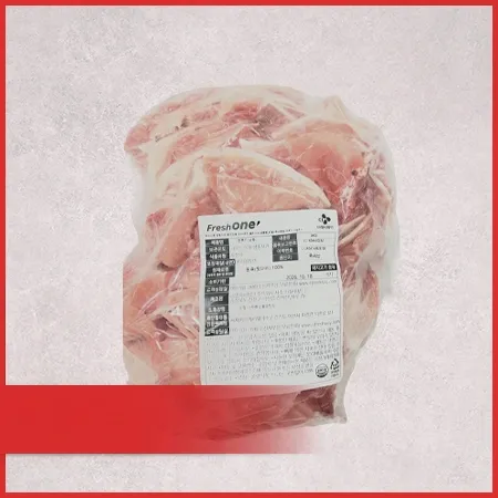 ♥kg당 6,207원♥ 프레시원 국내산 돈뒷다리살(제육용 냉동 후지 3mm 6~9등분 3kg/EA) 제육 두루치기