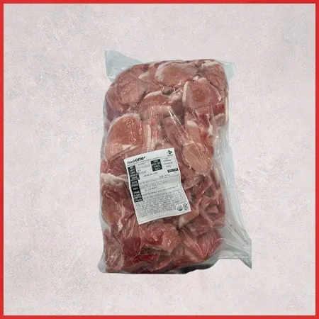 ♥kg당 6,322원♥ 프레시원 국내산 돈뒷다리살(제육용 냉동 후지 3mm 6~9등분 5kg/EA) 제육 두루치기