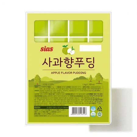 시아스 사과향 푸딩 1kg x 8개