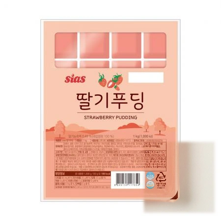 시아스 딸기 푸딩 1kg x 8개