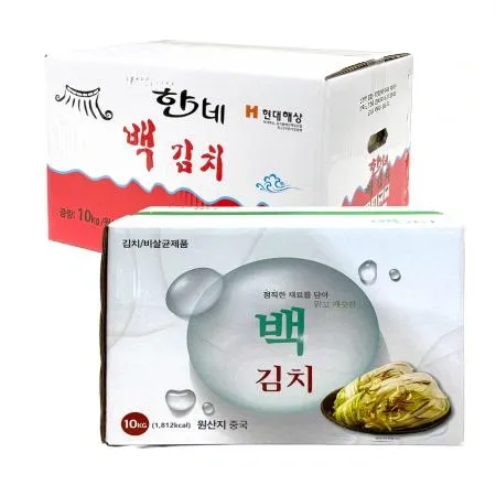 ❤️초특가❤️[교차출고] 한가네&청정수 백김치 10kg