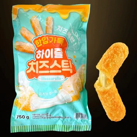 [6개/무료배송] 하이즐 치즈폭탄 치즈스틱 750g 냉동 1봉에 치즈스틱 30개입