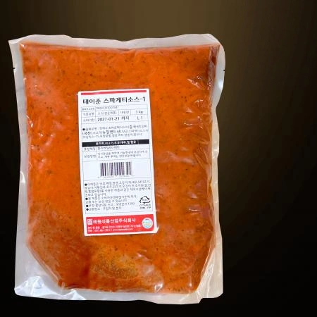 [5개/무료배송] 태원식품 테이준스파게티소스 3kg 파우치 토마토파스타소스