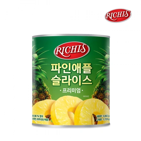 동서 리치스 프리미엄 파인애플 슬라이스 3kg 필리핀산