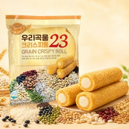 우리곡물 크리스피롤 23 과자 500g 간식