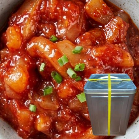 우성물산 3cm 오징어젓갈 20kg 무말랭이함유 아이스박스포장 [ 업소용 오징어젓 젓갈 3센치 ]