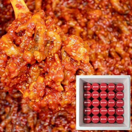 우성물산 국내제조 참 낙지젓 500g x 40개 / 박스 [ 소포장 샵인샵 낙지젓갈 ]