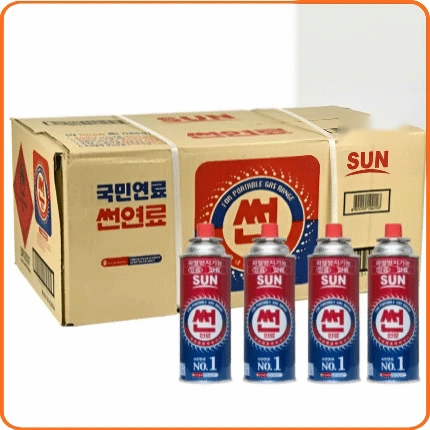 ★공산 핫★ 썬 부탄가스 (썬연료) 4*7ea box