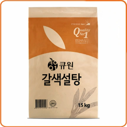 ★공산 핫★ 큐원 황설탕 (갈색설탕 / 중백당) 15kg