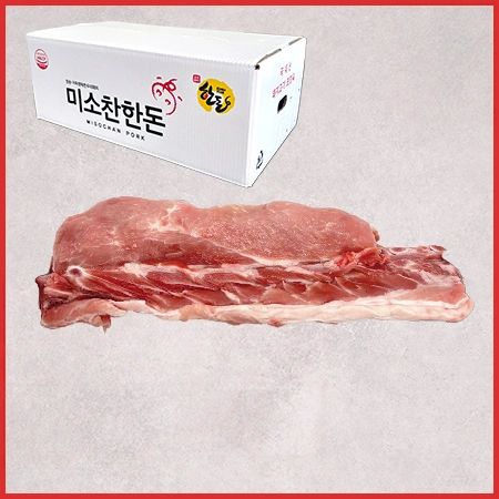 [비정량 한돈] 돈등뼈(냉동_6마리분_20Kg/BOX)