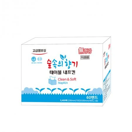 국내생산 국내원단 숲속의 향기 테이블냅킨 5400매