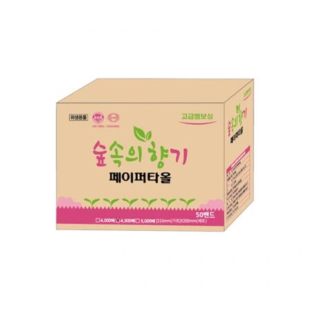 국내원단 국내생산 숲속의 향기 페이퍼타올 핸드타올 4500매