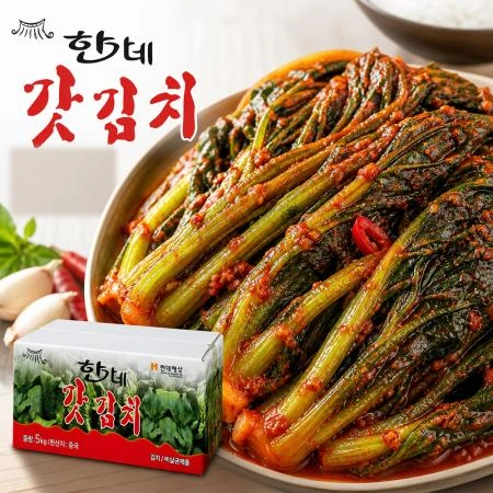 한가네 갓김치 5kg 수입산
