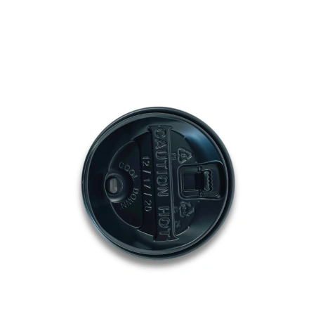 90mm (12/16온스) 종이컵 롱개폐 뚜껑 검정 1000개 (용기별도) 배달 카페 음료 테이크아웃