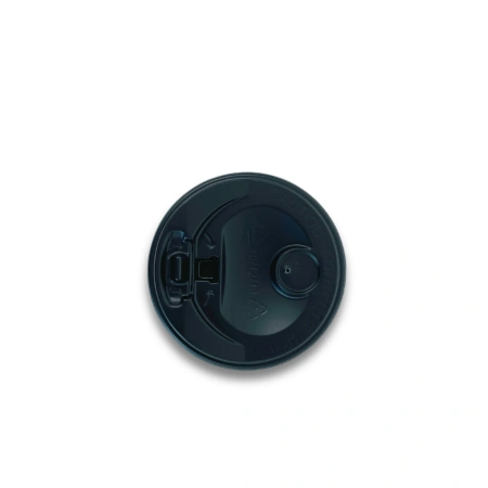 84mm (10/13온스) 종이컵 개폐 뚜껑 검정 1000ea (용기별도) 배달 카페 테이크아웃
