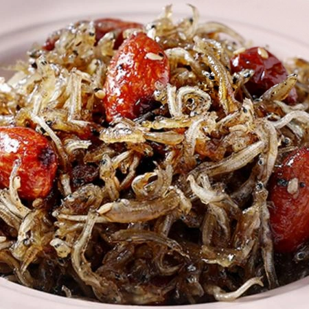 [반찬단지] 아몬드멸치조림 80g [ 견과류 멸치볶음 소용량 소포장 ]