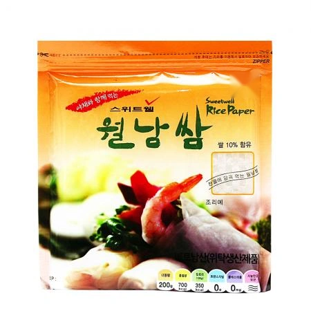 스위트웰 월남쌈 16cm(사각) 200g /Zip