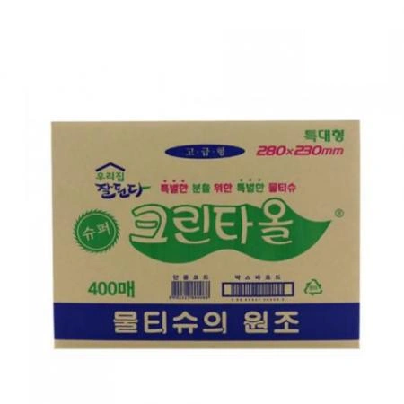 유한 크린 업소용 물티슈/물수건 유한크린 400매