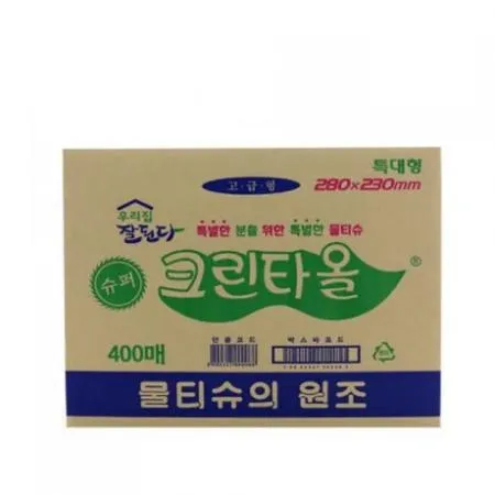 유한 크린 업소용 물티슈/물수건 유한크린 400매