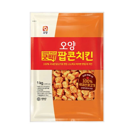 굿픽 팝콘치킨(1Kg/EA) 콜팝 치킨