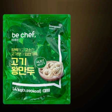 [D-2/무료배송] [6개] 비셰프 동원 고기왕만두 약 만두 20개 1.4kg 냉동