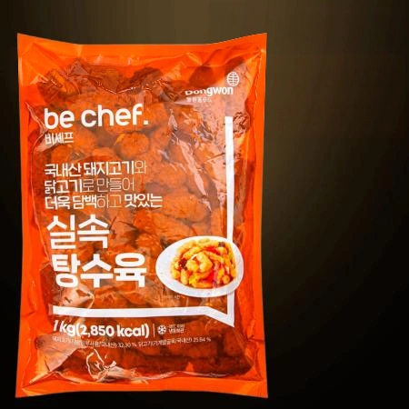 [D-2/무료배송] [10개] 비셰프 동원 실속탕수육 1kg 냉동 계육돈육혼합