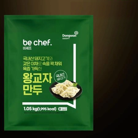 [D-2/무료배송] [6개] 비셰프 동원 왕교자만두 만두 약 30개 1kg 냉동