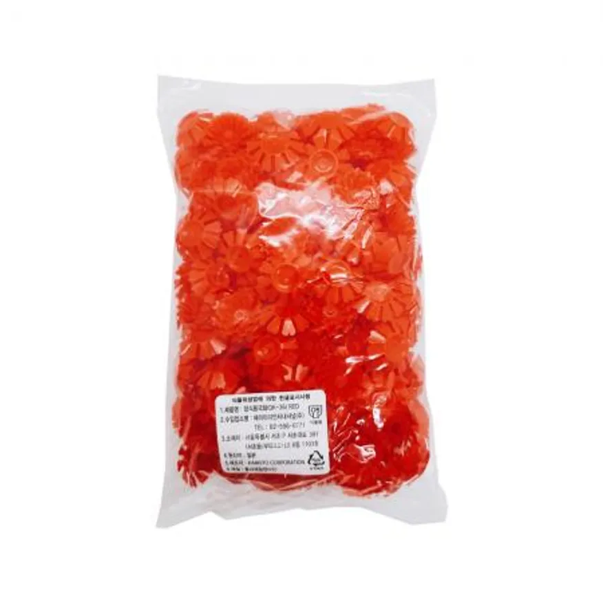 장식용 국화(인조소국) 적색 200개/생선회 초밥재료 이미지