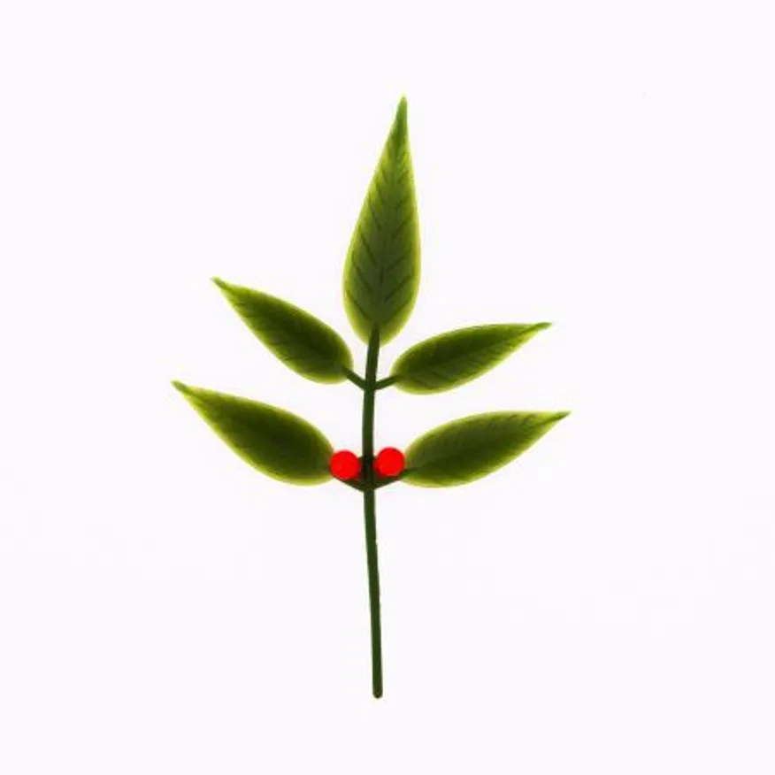 장식용 열매잎(100개) /생선회 초밥재료 인조소국 이미지