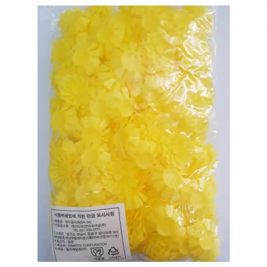 장식용 국화(인조소국) 황색 200개/생선회 초밥재료 이미지