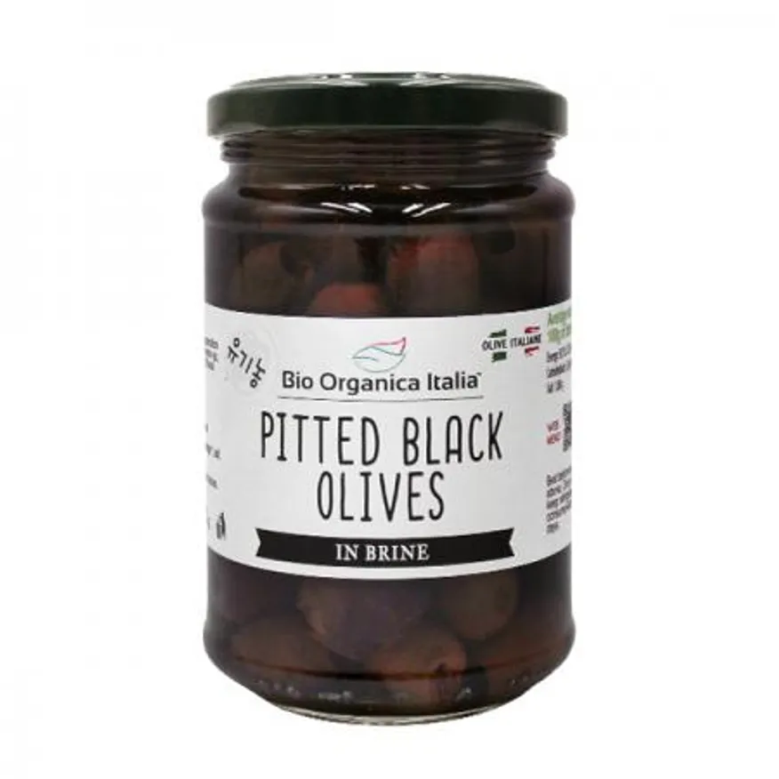 비오오가닉 유기농 블랙올리브 피티드 280g 이미지