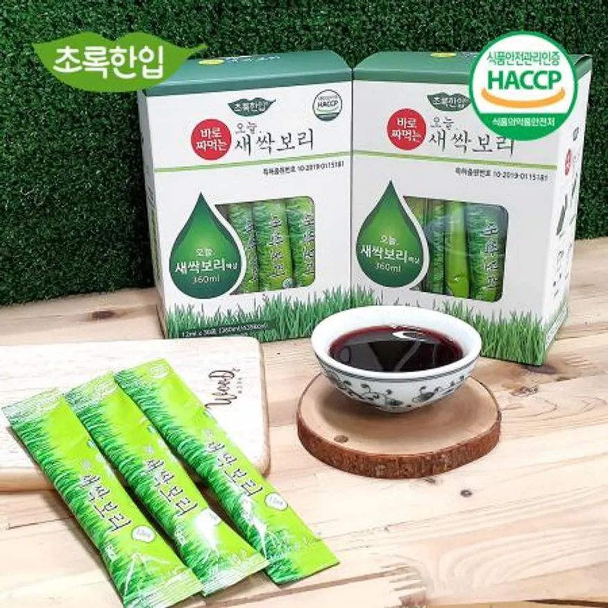 유기농초록한입 오늘. 새싹보리 액상스틱 이미지