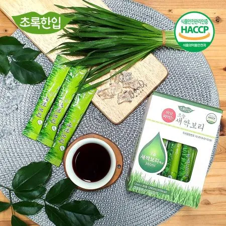 유기농초록한입 오늘. 새싹보리 액상스틱