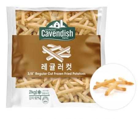 [Box출하] 카벤디쉬 레귤러컷 감자튀김 냉동, 2kg