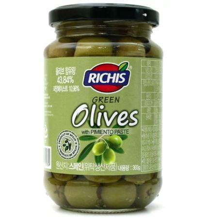 리치스 그린올리브 홀 피멘토<씨있음>, 365g