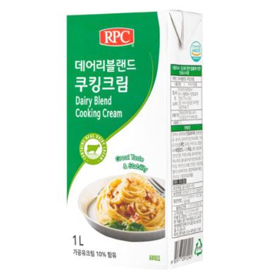 RPC 데어리 블랜드 쿠킹크림 휘핑크림 냉장, 1리터