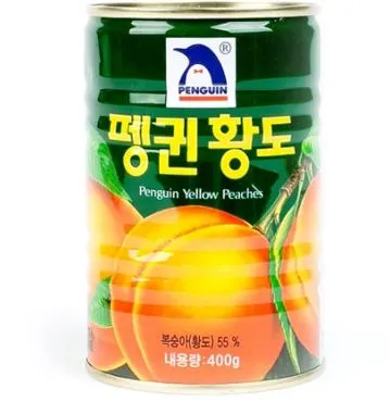 펭귄 황도 슬라이스, 400g